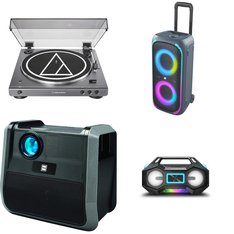 Pallet - 28 Pcs - Speakers, Portable Speakers, CD Players, Turntables, Projector - Customer Returns - onn., Audio-Technica, Victrola, Sony