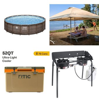 Pallet – 7 Pcs – Camping & Hiking, Pools & Water Fun – Customer Returns – Ozark Trail, Coleman, RTIC, Camp Chef