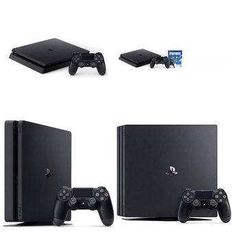 13 Pcs – Sony Playstation 4 Consoles – Refurbished (GRADE A) – Models: CUH-2215B, CUH-2215A, PS4 Slim 1TB Console – Fortnite Bundle, CUH-2015B