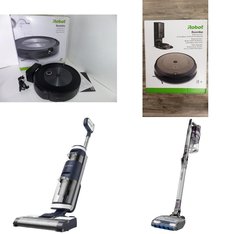 Pallet - 51 Pcs - Vacuums - Damaged / Missing Parts / Tested NOT WORKING - Tineco, iRobot, Hoover, Schumacher