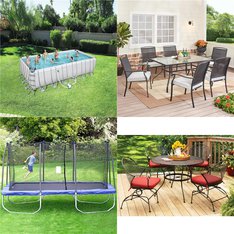 Pallet - 8 Pcs - Pools & Water Fun, Patio - Damaged / Missing Parts / Tested NOT WORKING - Intex, Bestway, Mainstays, Better Homes & Gardens