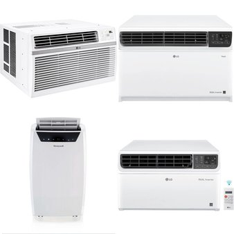 3 Pallets – 23 Pcs – Air Conditioners – Mixed Conditions – LG, Keystone, Honeywell, WHIRLPOOL