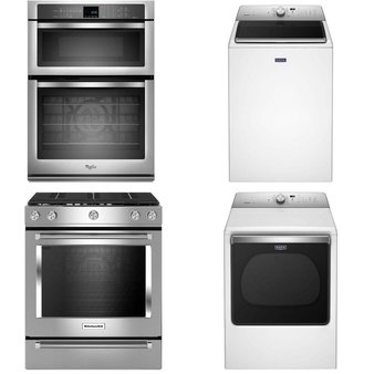Truckload – 60 Pcs – Major Appliances (Lowe`s) – Laundry, Ovens / Ranges, Refrigerators, Dishwashers – Customer Returns – WHIRLPOOL, Maytag, KitchenAid