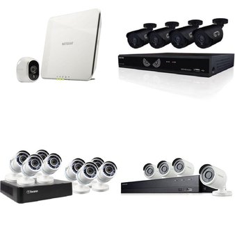 15 Pcs – Security Cameras & Surveillance Systems – Tested Not Working – Netgear, Night Owl, Samsung, Sengled