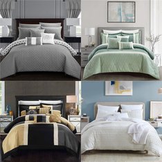 Pallet - 18 Pcs - Bedding Sets - Like New - Private Label Home Goods, Chic Home, Madison Park, Casual Comfort