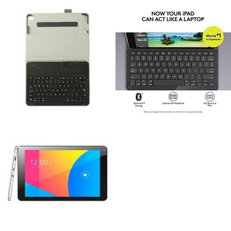 72 Pcs – Tablet Accessories – Used, Like New – Blackweb, OCI, Logitech