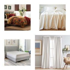 CLEARANCE! 3 Pallets - 562 Pcs - Rugs & Mats, Curtains & Window Coverings, Sheets, Pillowcases & Bed Skirts, Bedding Sets - Mixed Conditions - Unmanifested Home, Window, and Rugs, Fieldcrest, Madison Park, Eclipse