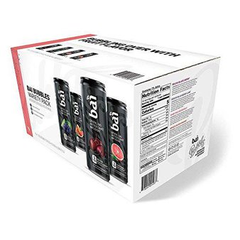29 Pcs – drinkbai BAI Bubbles Variety Pack 11.5 oz 15 Count vevo – New, New Damaged Box – Retail Ready