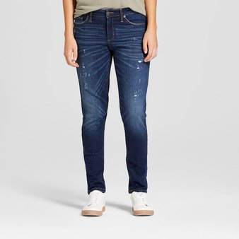 30 Pcs – Universal Thread Women’s Mid-Rise Skinny Jeans – Dark Wash 8 – New – Retail Ready