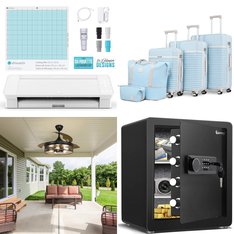 Pallet - 13 Pcs - Luggage, Unsorted, Lighting & Light Fixtures, Safes - Customer Returns - Sunbee, Travelhouse, DINGLILIGHTING, JOYWAY