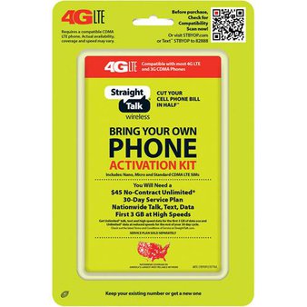 26 Pcs – Straight Talk STRTPKBYOPCNA Bring Your Own Phone CDMA Activation Kit (4G LTE) – Customer Returns