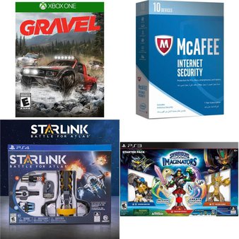 213 Pcs – Video Games & Gaming Software – New Damaged Box, Open Box Like New, New, Like New, Used – Square Enix, McAfee, Ubisoft, NINTENDO