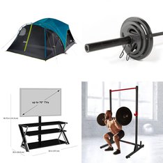 Pallet - 6 Pcs - Exercise & Fitness, Camping & Hiking, TV Stands, Wall Mounts & Entertainment Centers, Heaters - Customer Returns - Whalen Furniture, M & M, CAP Barbell, Ozark Trail