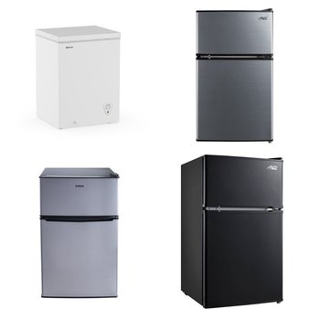 Pallet – 7 Pcs – Refrigerators, Freezers, Bar Refrigerators & Water Coolers – Customer Returns – Arctic King, Galanz, HISENSE