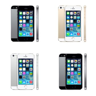 26 Pcs – Refurbished Apple iPhone 5S (GRADE A – Unlocked) – Models: ME350LL/A, ME342LL/A, ME343LL/A, ME341LL/A – Smartphones