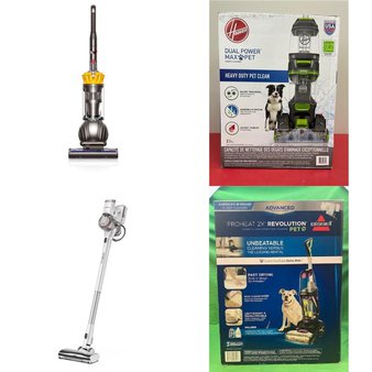 Pallet – 20 Pcs – Vacuums – Damaged / Missing Parts / Tested NOT WORKING – Shark, Tineco, Hoover, Bissell