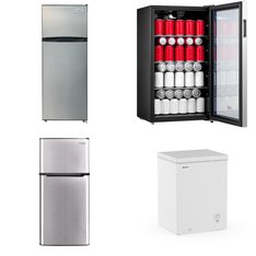 CLEARANCE! Pallet - 7 Pcs - Refrigerators, Freezers, Fireplaces - Customer Returns - HISENSE, Frigidaire, ChimneyFree, Arctic King