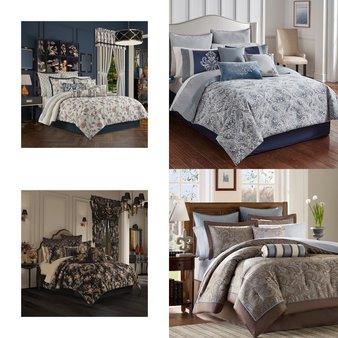 6 Pallets – 156 Pcs – Bedding Sets, Decor, Rugs & Mats, Comforters & Duvets – Mixed Conditions – Unmanifested Kitchen and Fixtures, Unmanifested Home, Window, and Rugs, Madison Park, Asstd National Brand