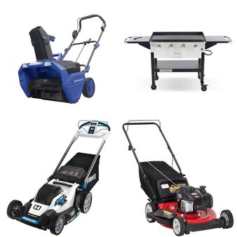 Pallet – 8 Pcs – Mowers, Trimmers & Edgers, Snow Removal, Grills & Outdoor Cooking – Customer Returns – Hart, MTD Products, Snow Joe, Hyper Tough