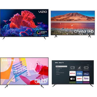 18 Pcs – LED/LCD TVs – Refurbished (GRADE A, GRADE B) – Samsung, VIZIO, onn., LG