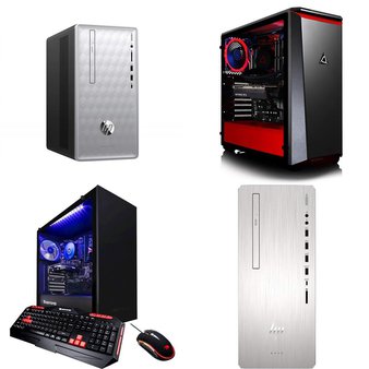 10 Pcs – Desktop Computers – Refurbished (GRADE A, GRADE B) – HP, IBUYPOWER, CLX, Hp Envy