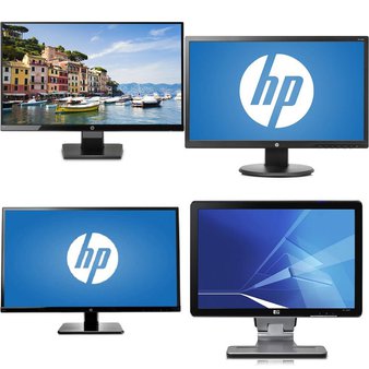 56 Pcs – Computer Monitors – Customer Returns – HP, AOC, LG, DELL