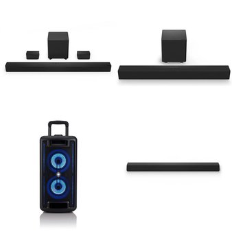Pallet – 27 Pcs – Speakers, Accessories, Portable Speakers – Customer Returns – onn., VIZIO, Onn, One For All