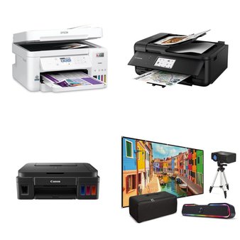 Pallet – 24 Pcs – All-In-One, Inkjet, Projector, Laser – Customer Returns – EPSON, HP, iLive, Canon