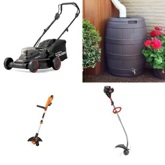 Pallet – 10 Pcs – Trimmers & Edgers, Unsorted, Mowers, Other – Customer Returns – Hyper Tough, Positec Technology, Good Ideas, Mm