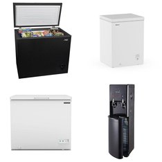 Pallet - 6 Pcs - Bar Refrigerators & Water Coolers, Freezers, Refrigerators - Customer Returns - Primo, Arctic King, HISENSE, Frigidaire
