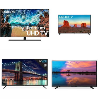 5 Pcs – LED/LCD TVs (46″ – 55″) – Refurbished (GRADE A, No Stand) – LG, TCL, SHARP, Samsung
