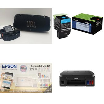 Pallet – 66 Pcs – Other, Networking, Power Adapters & Chargers, All-In-One – Customer Returns – onn., Onn, Canon, EPSON