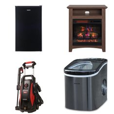Pallet - 6 Pcs - Bar Refrigerators & Water Coolers, Refrigerators, Pressure Washers, Fireplaces - Customer Returns - Galanz, Hyper Tough, Frigidaire, ChimneyFree