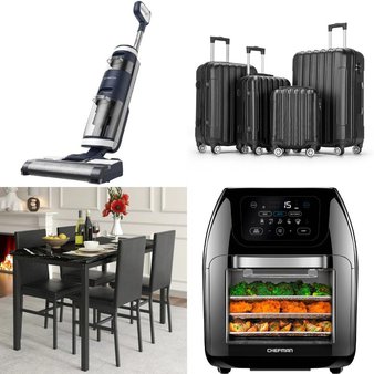 Pallet – 12 Pcs – Unsorted, Deep Fryers, Luggage, Dining Room & Kitchen – Customer Returns – Zimtown, SEGMART, Chefman, GIKPAL