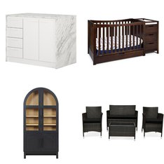 1 Pallets - 17 Pcs – Office, Baby, Dining Room & Kitchen - Untested Customer Returns - Walmart
