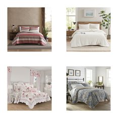 CLEARANCE! 3 Pallets - 707 Pcs - Rugs & Mats, Curtains & Window Coverings, Bedding Sets, Sheets, Pillowcases & Bed Skirts - Mixed Conditions - Unmanifested Home, Window, and Rugs, Max Blackout, Regal Home Collections, Inc., Eclipse