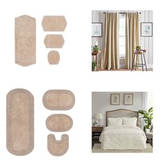 3 Pallets - 556 Pcs - Curtains & Window Coverings, Decor, Bath, Sheets, Pillowcases & Bed Skirts - Like New or New Customer Returns - JC Penney