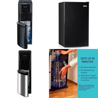 Pallet – 8 Pcs – Bar Refrigerators & Water Coolers, Refrigerators, Freezers – Customer Returns – Primo Water, Primo, Igloo, HISENSE