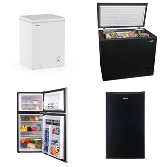 Pallet – 6 Pcs – Freezers, Refrigerators – Customer Returns – HISENSE, Arctic King, Frigidaire, Galanz