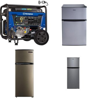Pallet – 8 Pcs – Refrigerators, Bar Refrigerators & Water Coolers, Generators, Freezers – Customer Returns – Galanz, Igloo, Thomson, WESTINGHOUSE