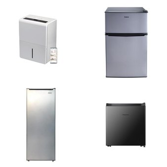 Pallet – 7 Pcs – Freezers, Bar Refrigerators & Water Coolers, Humidifiers / De-Humidifiers – Customer Returns – HISENSE, Galanz, Frigidaire, TCL