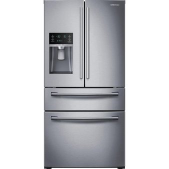 Lowes – Pallet – Samsung RF28HMEDBSR 28 cu. ft. 4-Door French Door Refrigerator, Stainless Steel – New (Scratch & Dent)