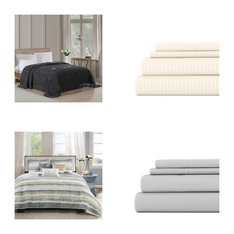 6 Pallets - 2836 Pcs - Curtains & Window Coverings, Decor, Bath, Sheets, Pillowcases & Bed Skirts - Mixed Conditions - Sun Zero, No 918, Madison Park, Eclipse