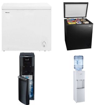 Pallet – 6 Pcs – Freezers, Bar Refrigerators & Water Coolers – Customer Returns – Primo Water, HISENSE, Arctic King