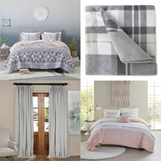Pallet - 47 Pcs - Sheets, Covers and Toppers - Mixed Conditions - Private Label Home Goods, Madison Park, Sunbeam, Home Essence