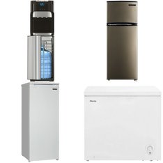 Pallet - 13 Pcs - Humidifiers / De-Humidifiers, Freezers, Ice Makers, Bar Refrigerators & Water Coolers - Customer Returns - HoMedics, Thomson, Curtis International, HISENSE