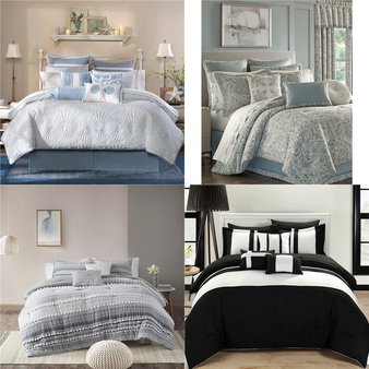 Flash Sale! 12 Pallets – 185 Pcs – Bedding, Comforters & Duvets – Like New – Private Label Home Goods, Madison Park, Chaps, Chic Home
