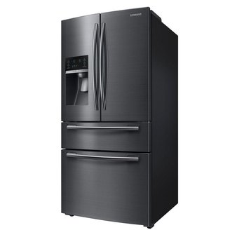 Lowes – Pallet – Samsung RF25HMEDBSG/AA Black Stainless Steel 4-Door French Door Refrigerator – New Damaged Box (Scratch & Dent)
