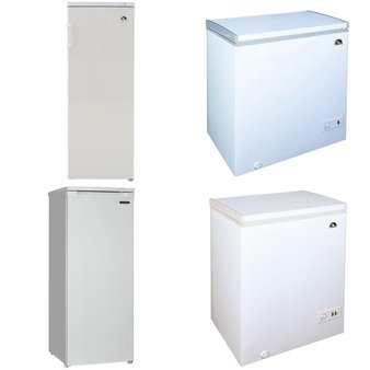 Pallet – 5 Pcs – Freezers – Customer Returns – CURTIS INTERNATIONAL LTD, Igloo