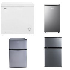 Pallet - 7 Pcs - Bar Refrigerators & Water Coolers, Refrigerators, Freezers - Customer Returns - Galanz, HISENSE, Arctic King